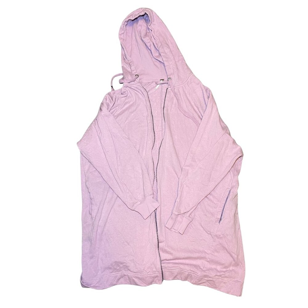 Free People Long Lavender Hooded Sweater